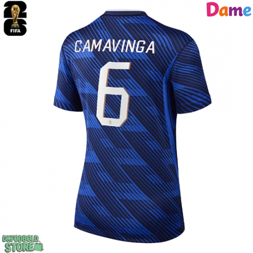 Frankrig Eduardo Camavinga #6 Replika Hjemmebanetrøje Dame VM 2026 Kortærmet